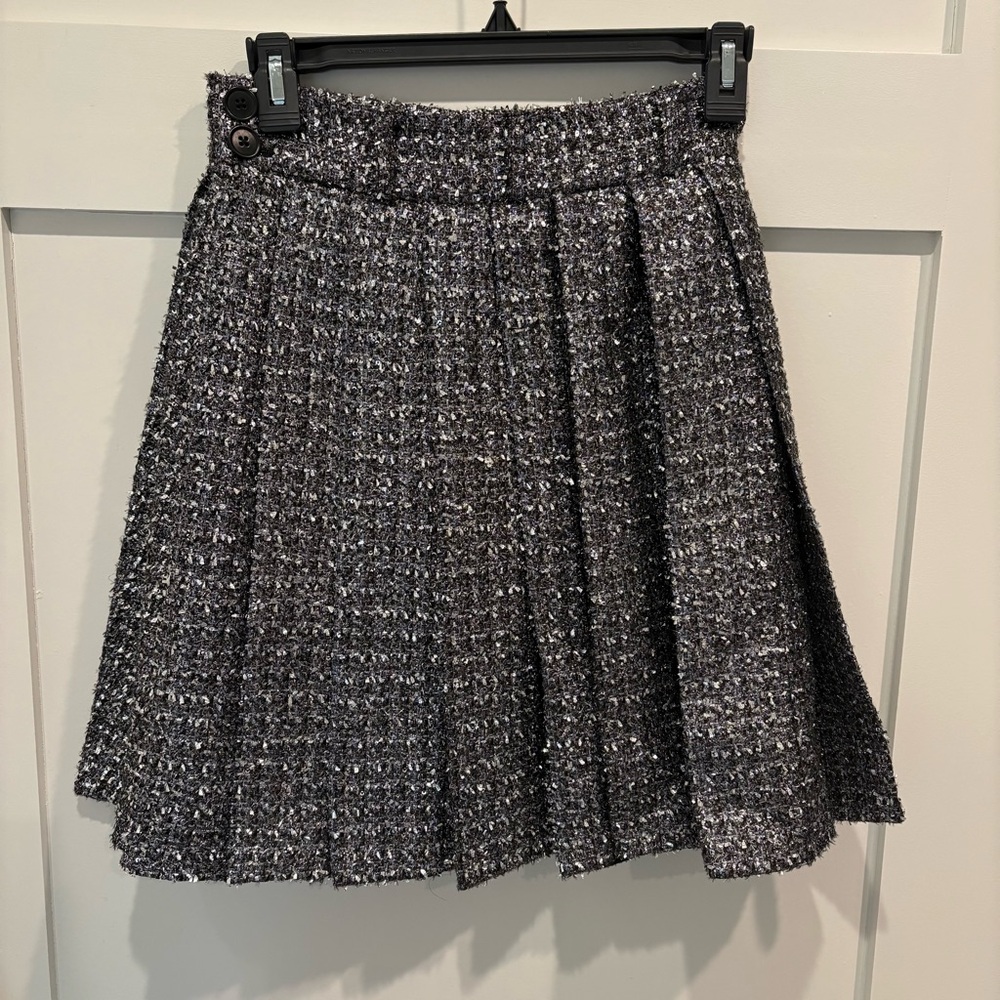 Dice Kayek Tweed Pleated Skirt